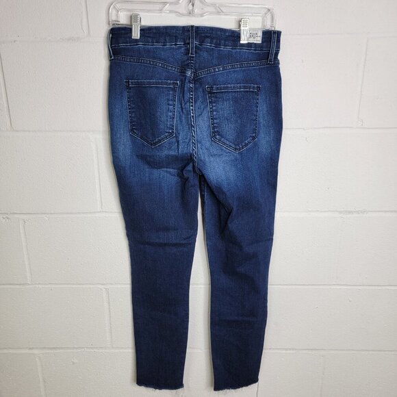 Frank & Eileen Womens Blue Denim Sligo Skinny Jean Raw Hem Size 28 Boho Classic - Picture 5 of 14